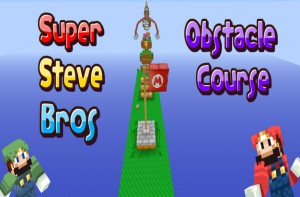 下载 Super Steve Bros Obstacle Course 对于 Minecraft 1.9