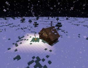下载 Snowy Log Cabin 对于 Minecraft 1.14.1