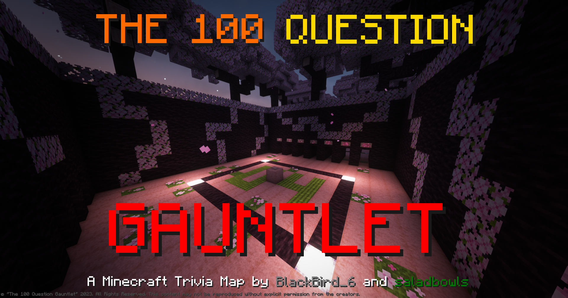 下载 The 100 Question Gauntlet 1.0.3 对于 Minecraft 1.20.1