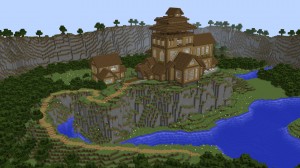 下载 Cliffside Wooden Mansion 对于 Minecraft 1.12