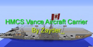 下载 HMCS Vance Aircraft Carrier 对于 Minecraft 1.12.2