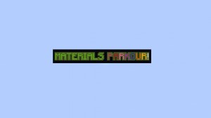 下载 Materials Parkour 对于 Minecraft 1.12.2