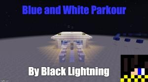 下载 Blue and White Parkour 对于 Minecraft 1.8