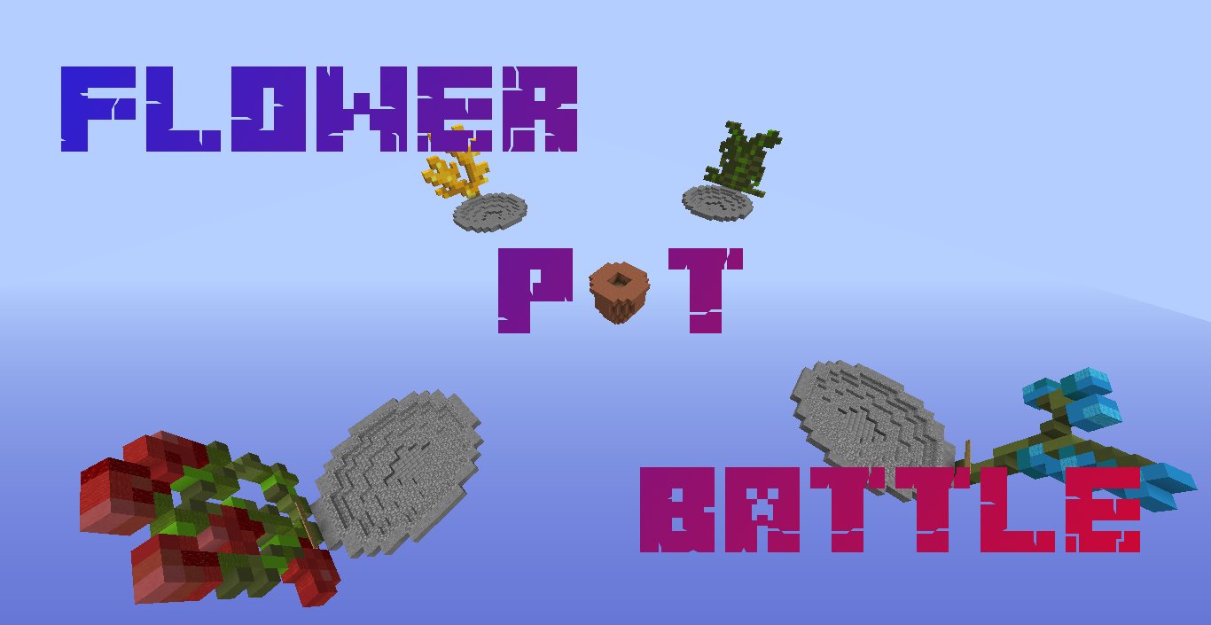 下载 Flower Pot Battle 对于 Minecraft 1.13.2