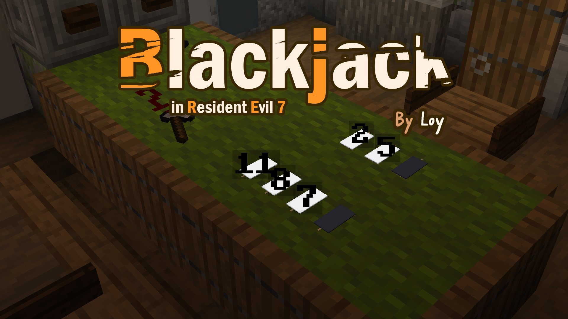 下载 BlackJack in Resident Evil 7 对于 Minecraft 1.15.2