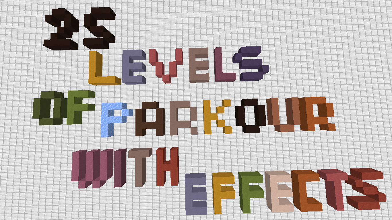下载 25 Levels of Parkour With Effects 对于 Minecraft 1.16.3