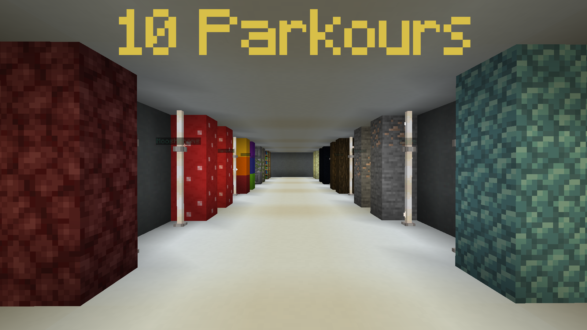 下载 10 Parkours 对于 Minecraft 1.16.5