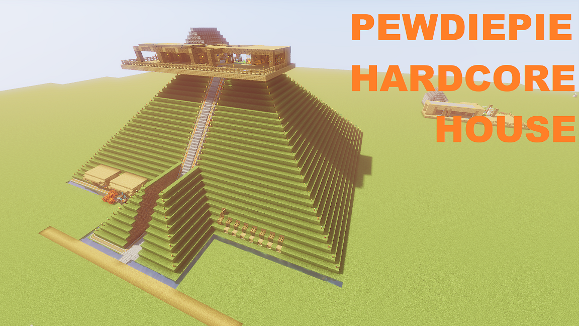 下载 Pewdiepie Hardcore House 对于 Minecraft 1.16.4