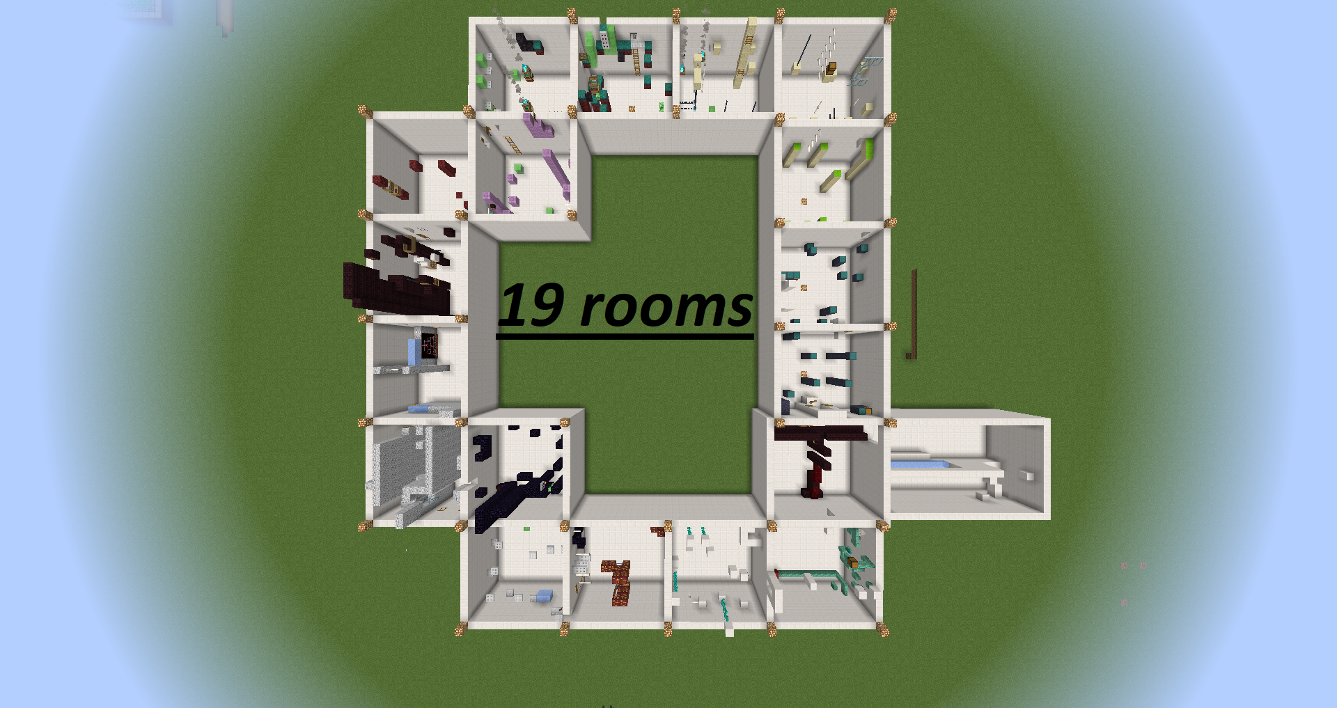 下载 19 Rooms 对于 Minecraft 1.16.5