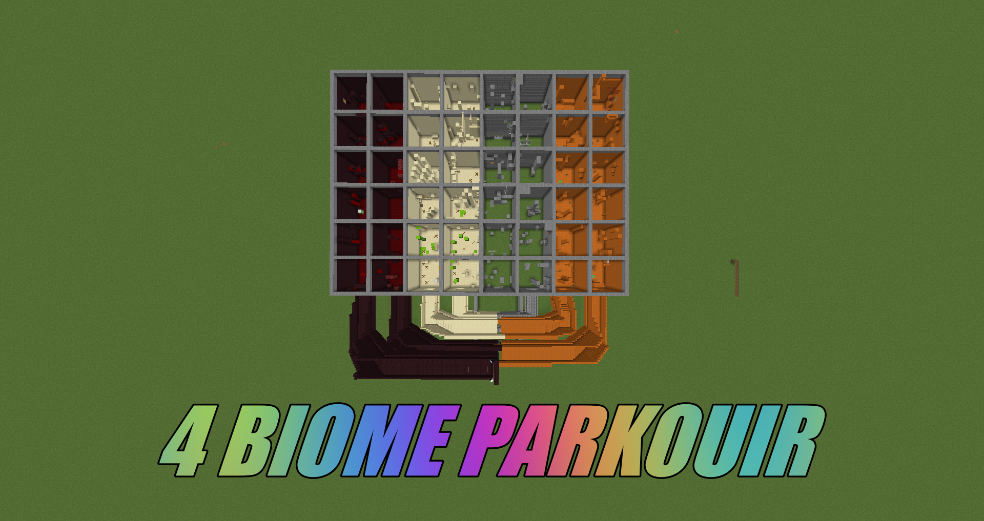 下载 4 Biome Parkour 对于 Minecraft 1.16.5