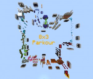 下载 8x3 Parkour 对于 Minecraft 1.17.1