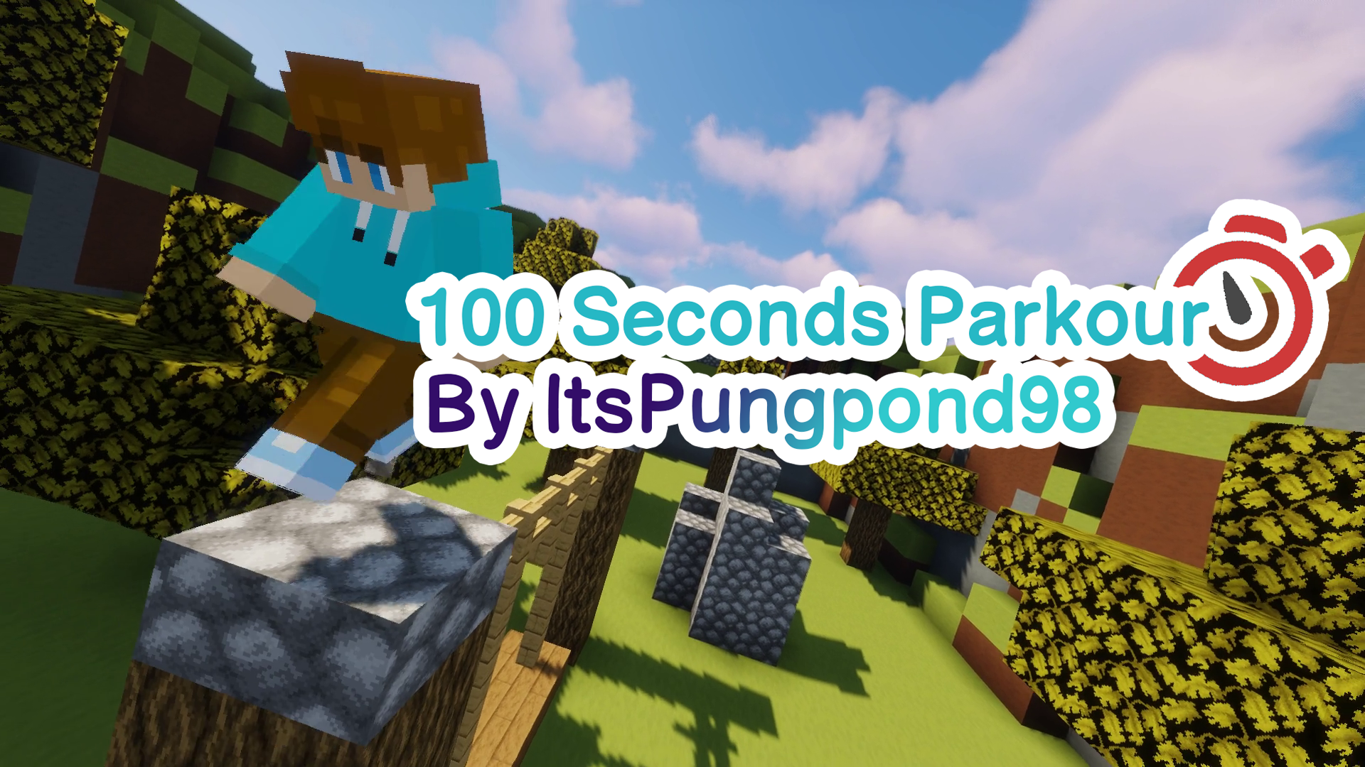 下载 100 Seconds Parkour 1.0 对于 Minecraft 1.19.2