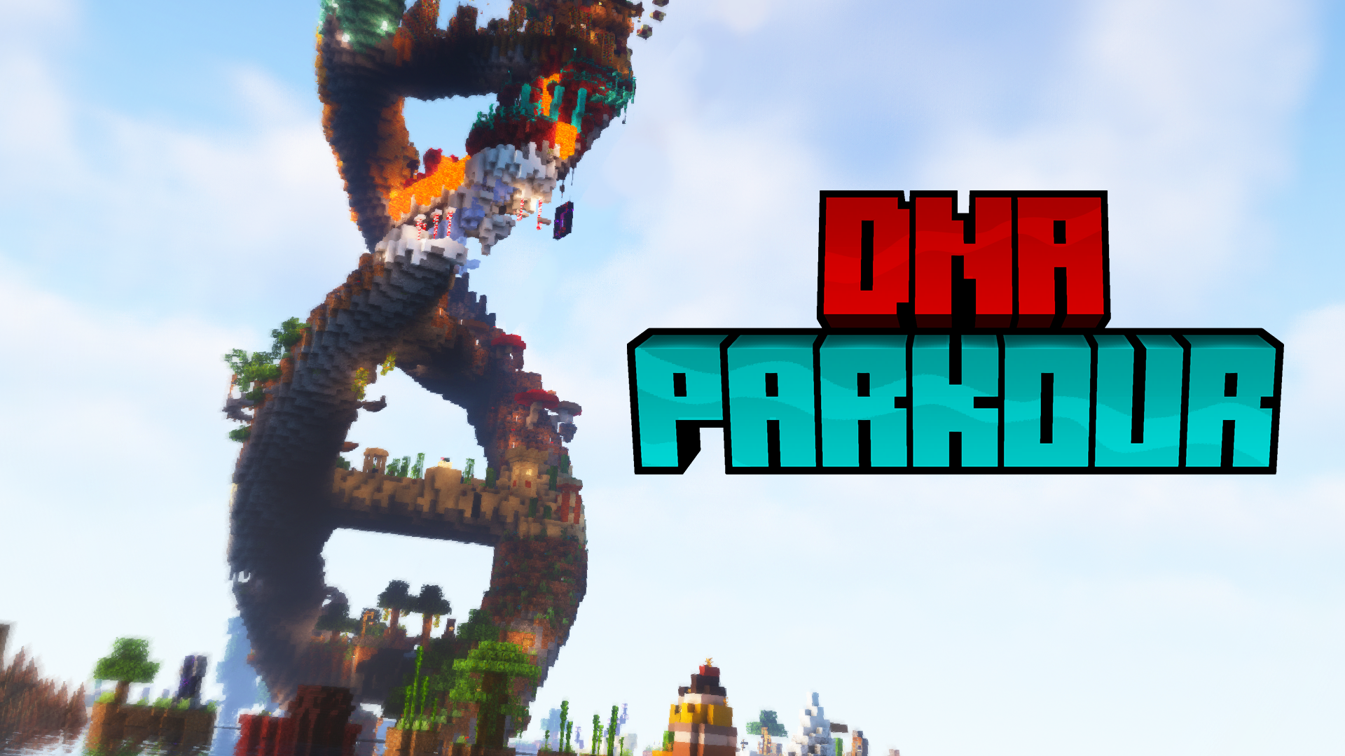 下载 DNA Parkour 1.0 对于 Minecraft 1.19