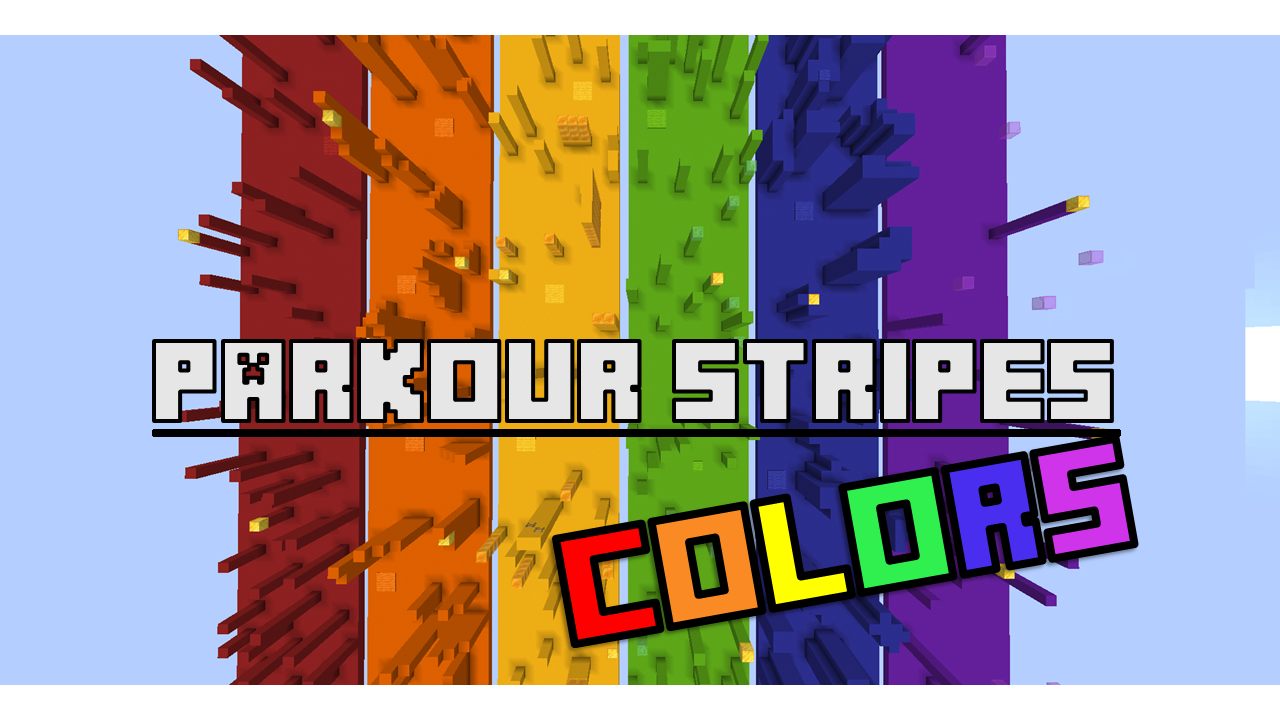 下载 Parkour Stripes Colors 1.0 对于 Minecraft 1.18.2