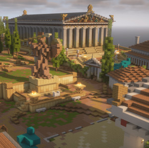 下载 Acropolis of Athens | World Wonders Series | Greek City 对于 Minecraft 1.21.4